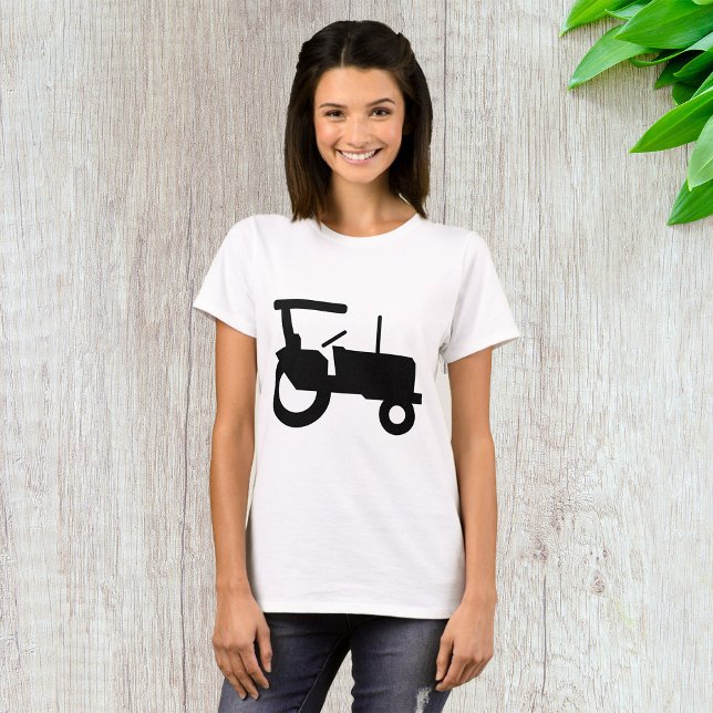 Camiseta Icono de equipo de la granja de silueta del tracto (Subido por el creador)
