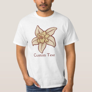 Camiseta Icono de flor de vainilla