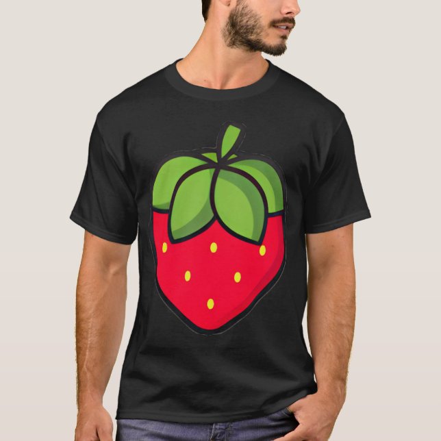 Camiseta Icono de fresa (Anverso)