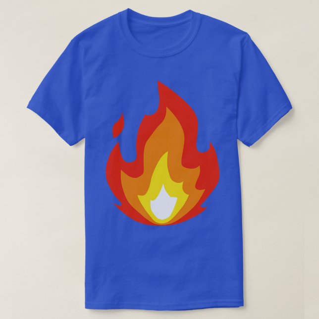 Camiseta Icono de fuego Ilustracion llama caliente (Diseño del anverso)