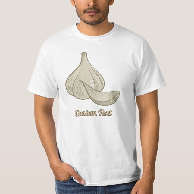 Camiseta Icono de Garlic Woodcut (Anverso)