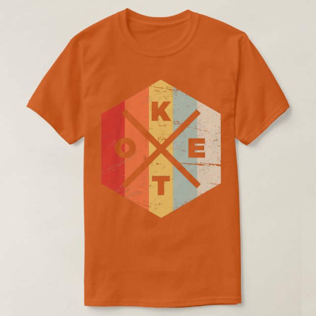 Camiseta Icono de KETO retro vintage (Diseño del anverso)