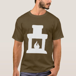 Camiseta Icono de la chimenea