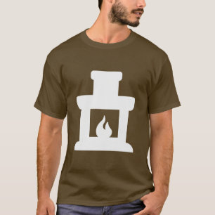 Camiseta Icono de la chimenea