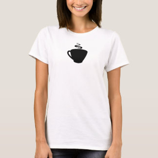 Camiseta Icono de la copa de café con vapor