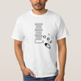 Camiseta icono de la guitarra del Scster-estilo