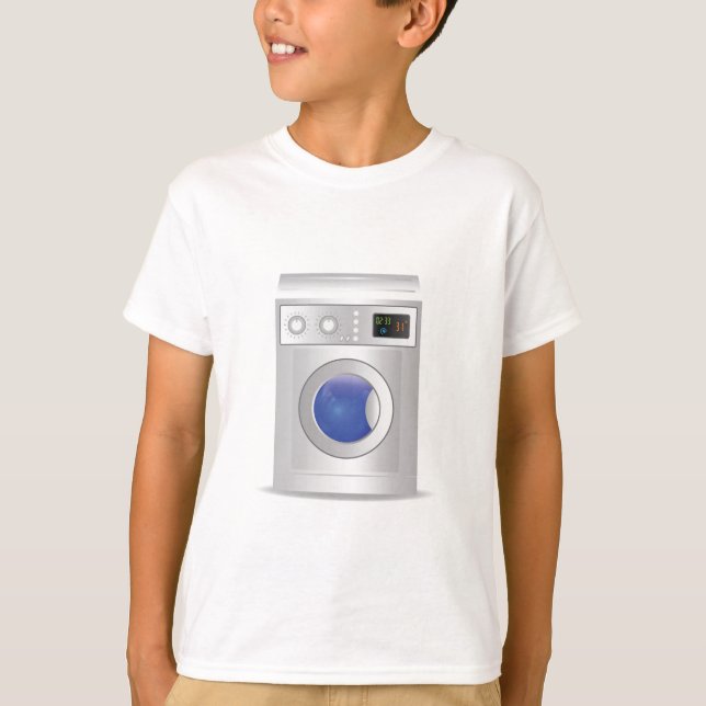 Camiseta icono de la lavadora (Anverso)