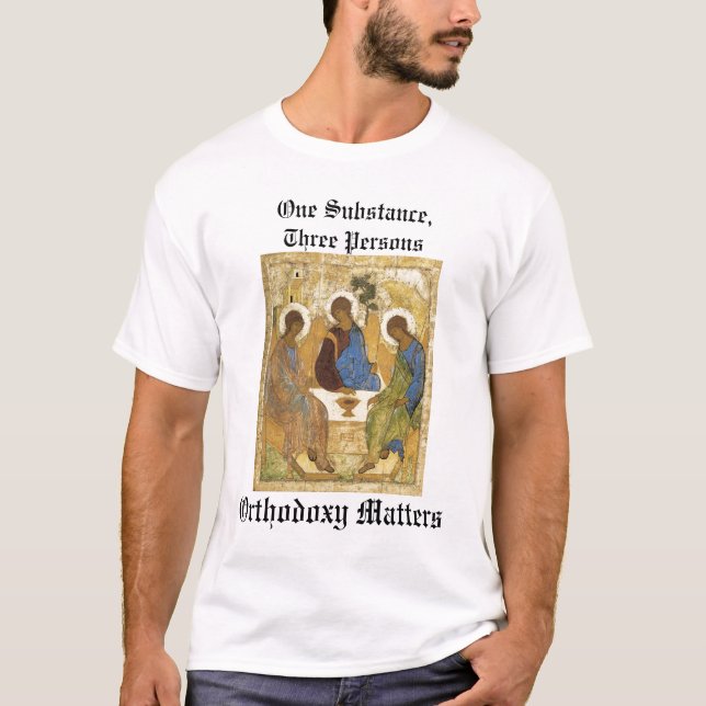 Camiseta Icono de la trinidad: Materias de la ortodoxia (Anverso)