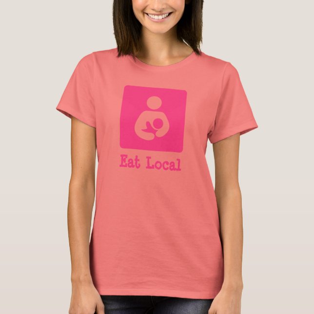 Camiseta Icono de Lactancia/Enfermería local (Anverso)