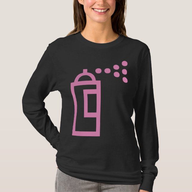 Camiseta Icono de lata de spray (Anverso)