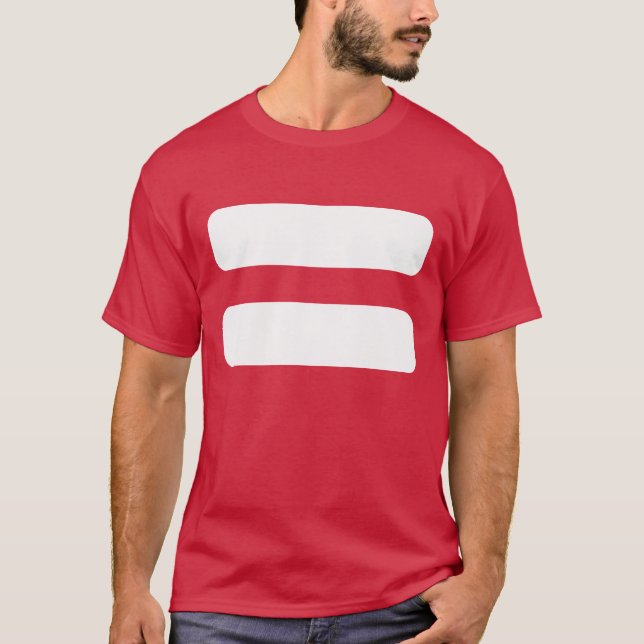 Camiseta Icono de los signos de igualdad (Anverso)