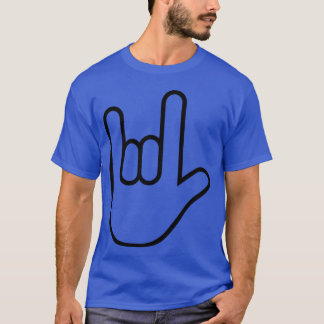 Camiseta Icono de mano de rock
