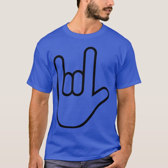 Camiseta Icono de mano de rock (Anverso)