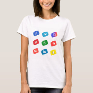 Camiseta Icono de medios sociales