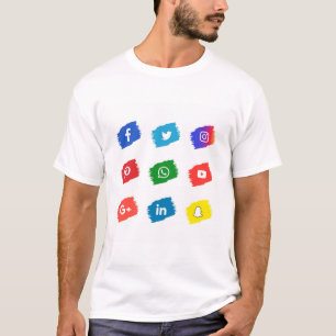 Camiseta Icono de medios sociales