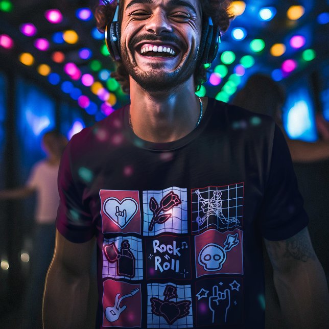 Camiseta Icono de música rock y rock arte cuadrado éxitos d (Subido por el creador)