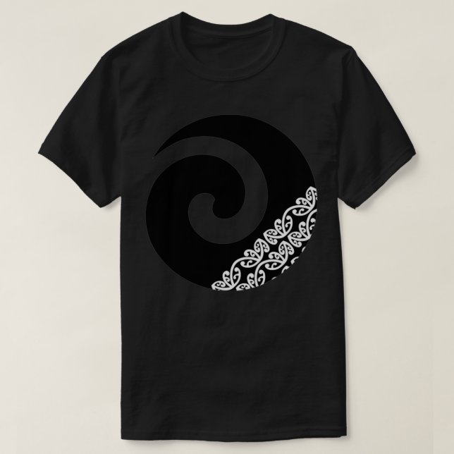 Camiseta Icono de nuevo comienzo de Maori Koru (Diseño del anverso)