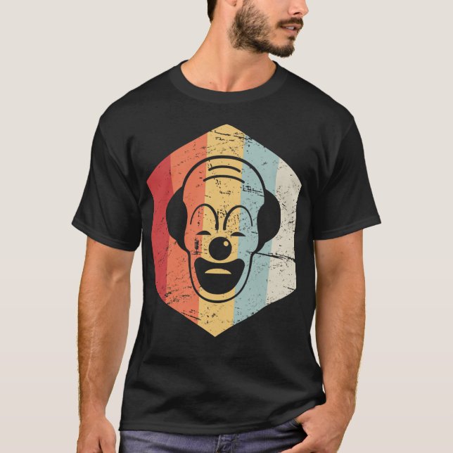 Camiseta Icono de payaso retro vintage (Anverso)