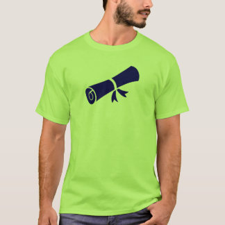 Camiseta Icono de pergamino de diploma para graduación acad