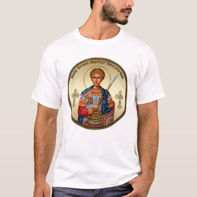 Camiseta icono de San Demetrio 5 (Anverso)