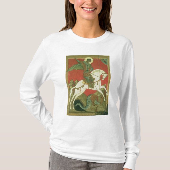 Camiseta Icono de San Jorge y del dragón (Anverso)