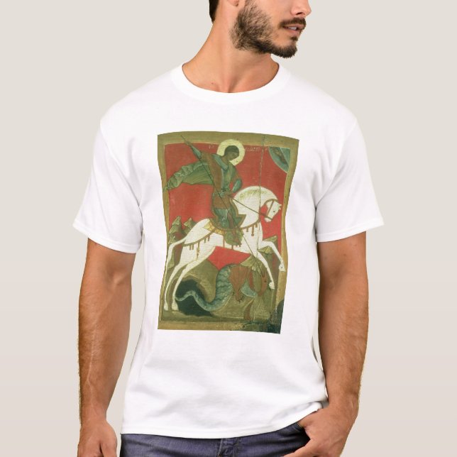 Camiseta Icono de San Jorge y del dragón (Anverso)