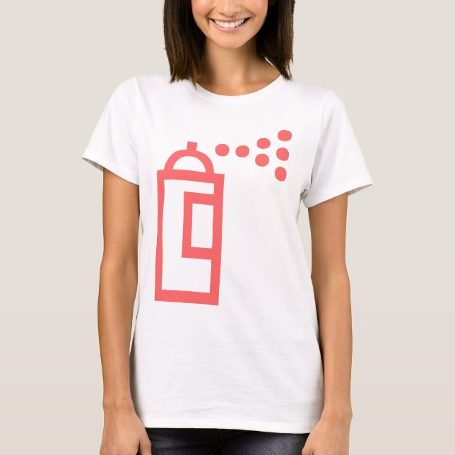 Camiseta Icono de Spray Can (Anverso)