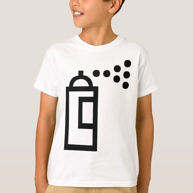 Camiseta Icono de Spray Can (Anverso)