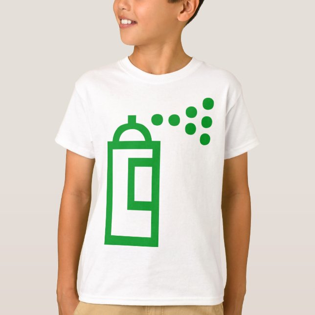 Camiseta Icono de Spray Can (Anverso)