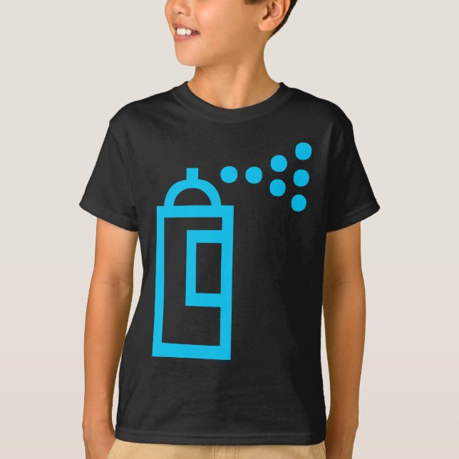Camiseta Icono de Spray Can (Anverso)