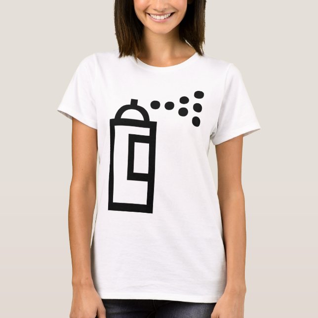 Camiseta Icono de Spray Can (Anverso)