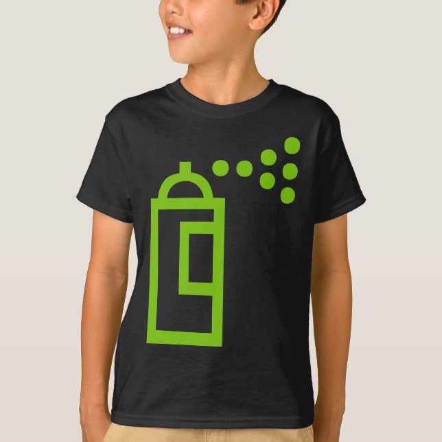 Camiseta Icono de Spray Can (Anverso)