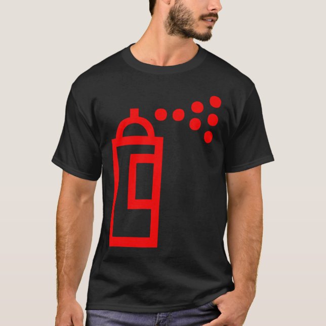 Camiseta Icono de Spray Can (Anverso)