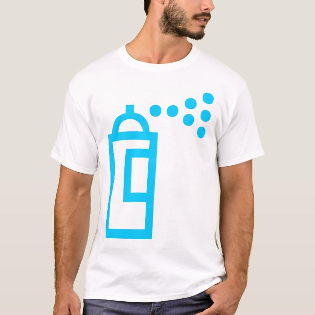 Camiseta Icono de Spray Can (Anverso)