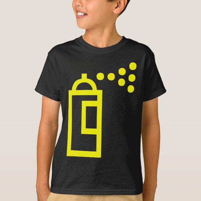 Camiseta Icono de Spray Can (Anverso)