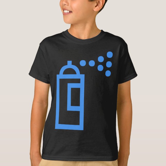 Camiseta Icono de Spray Can (Anverso)