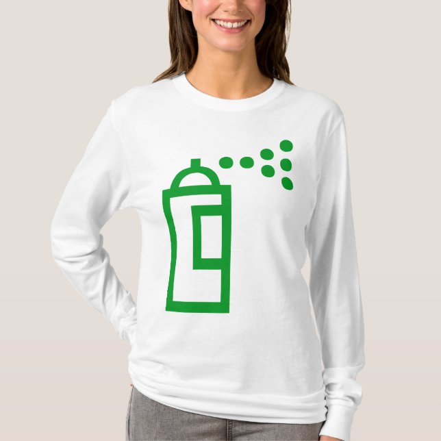 Camiseta Icono de Spray Can (Anverso)