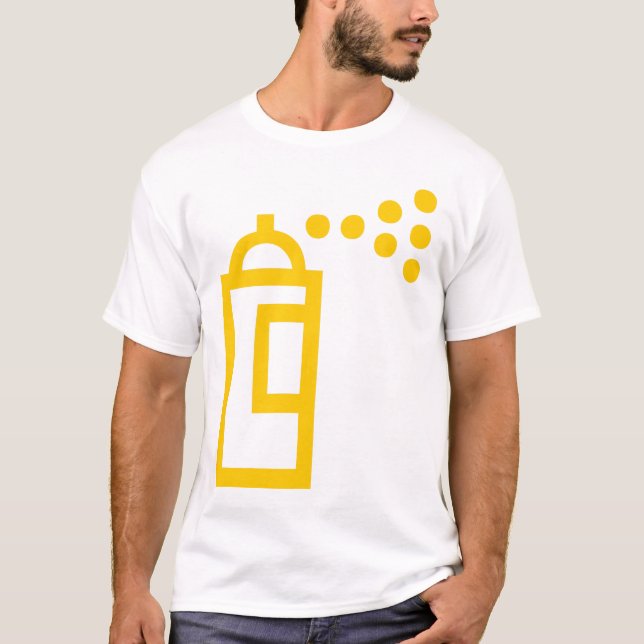 Camiseta Icono de Spray Can (Anverso)