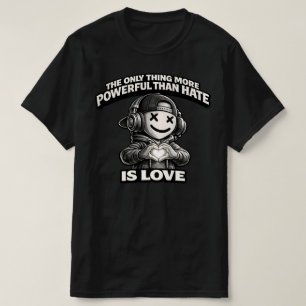 Camiseta Icono de Streetwear Ojos-X Sonrientes - Amor Sobre