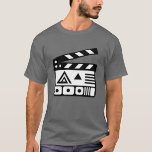 Camiseta Icono de tablero de imágenes de diseño cinemático 