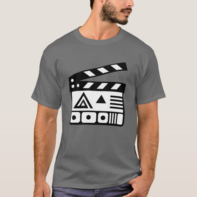 Camiseta Icono de tablero de imágenes de diseño cinemático  (Anverso)