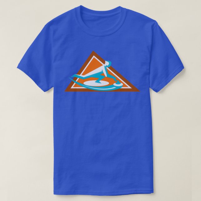 Camiseta Icono de triángulo de piedra deslizante del jugado (Diseño del anverso)