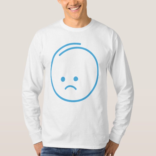 Camiseta Icono de Tristeza Minimalista (Anverso)