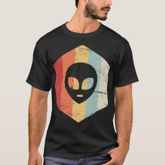 Camiseta Icono De Ufo Alien Retro 70S