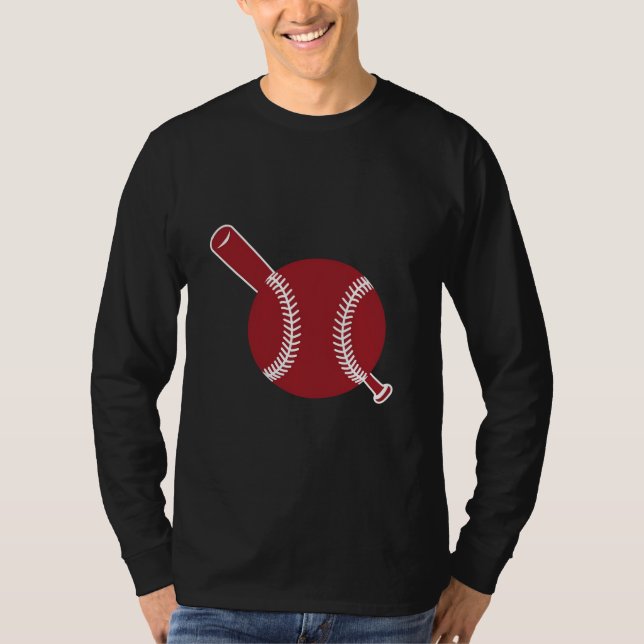 Camiseta Icono del béisbol y el bote (Anverso)