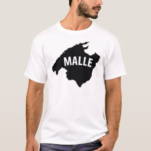 Camiseta icono del contorno del malle