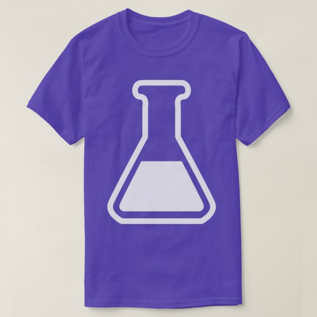 Camiseta Icono del matraz de Laboratorio de Química (Diseño del anverso)