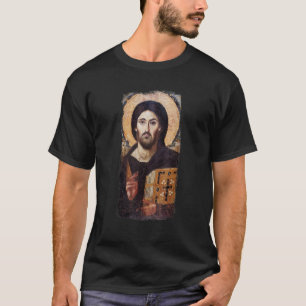 Camiseta Icono del Pantocrador de Jesucristo Monte Sinaí