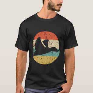 Camiseta Icono del pato volador retro de caza de pato