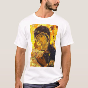 Camiseta Icono del Theotokos de Vladimir